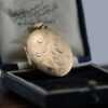 gold vintage photo locket 5