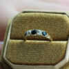 Antique sapphire diamond ring 4
